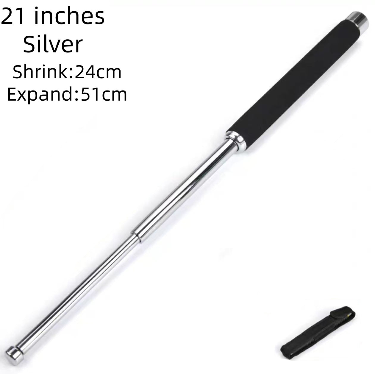 Mechanical telescopic baton, suitable for men and women, vehicle-mounted self-defense, light machine telescopic stick, legal self-defense weapon supplies, three-section telescopic baton
