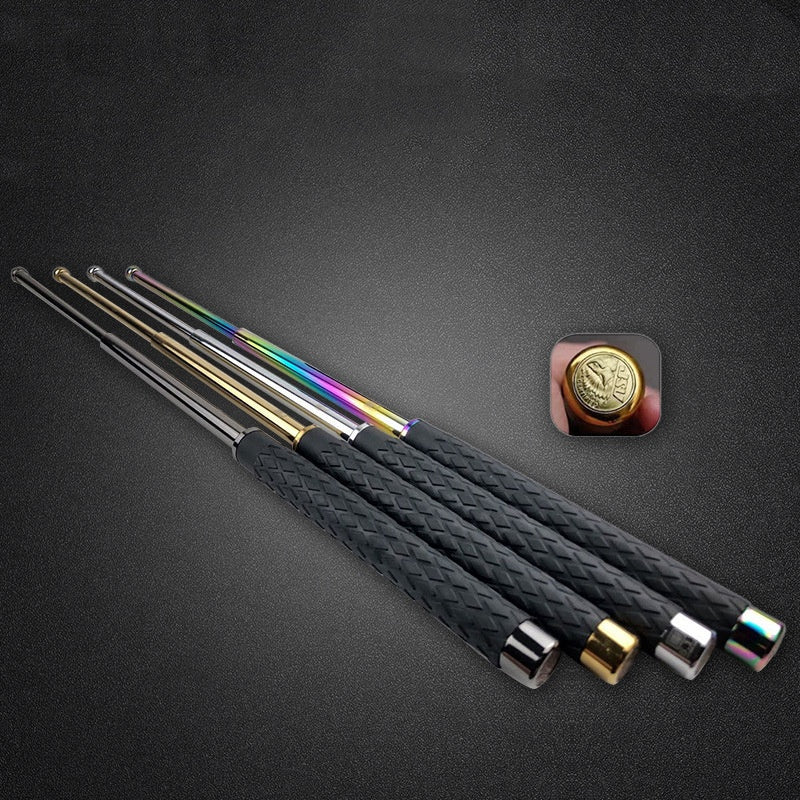 Portable small telescopic baton, retractable baton, self-defense baton for men and women, outdoor self-defense supplies