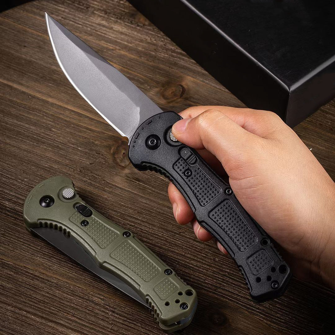 Outdoor 9070 9071 Folding Knife D2 Blade Nylon Fiber Handle Camping Hunting Tactical Defense Pocket Knives