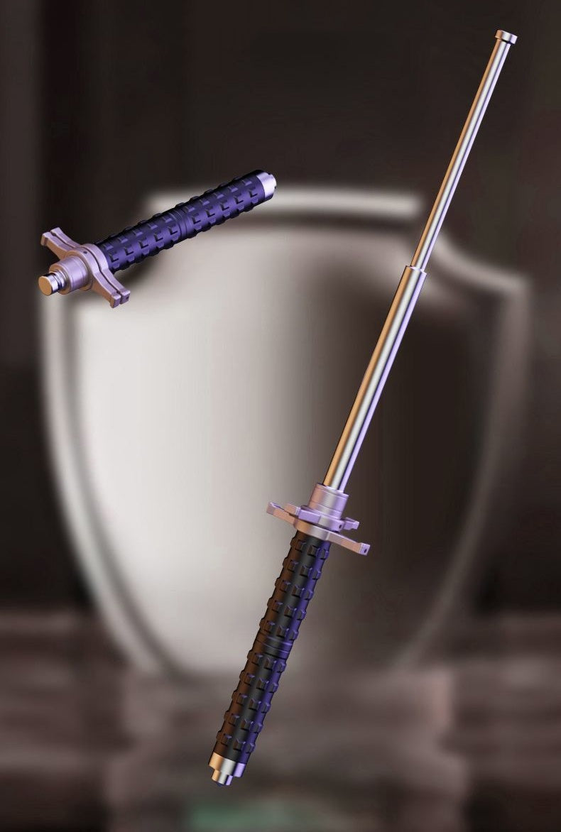 Expandable baton, car-mounted protective baton, legal self-defense product, telescopic baton, self-defense three-section expandable baton