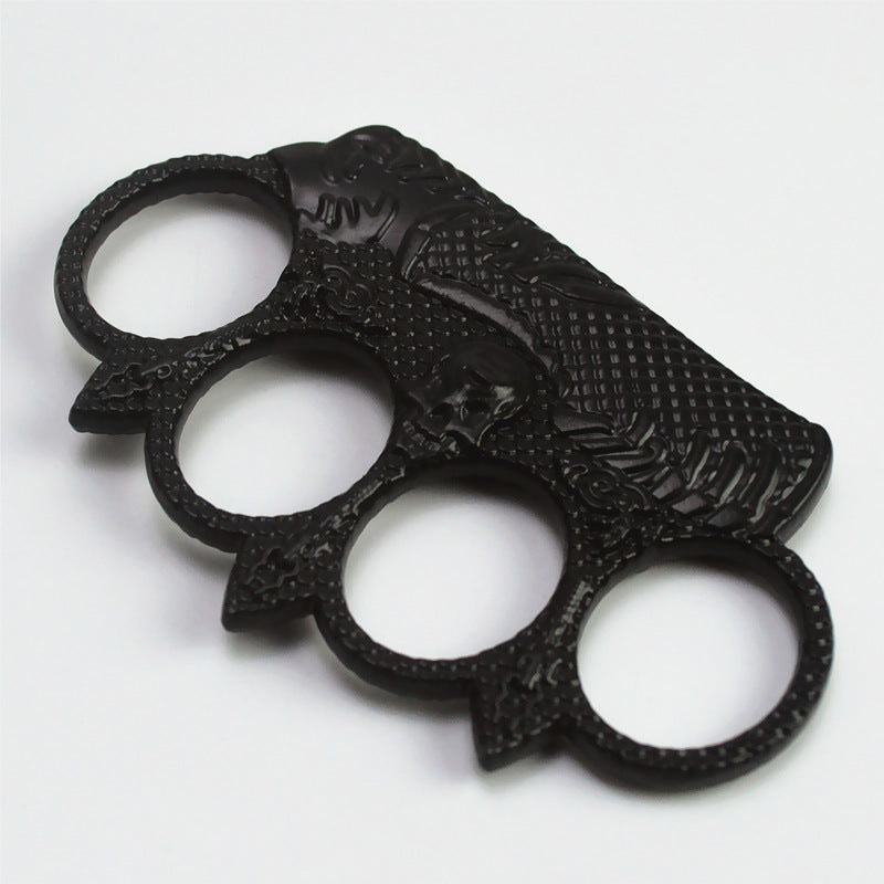 Sea King Fist Buckle Protective Boxing Gloves, Fish Scale Four-Finger Buckle, Fist Ring, Iron Four-Finger Ring Buckle, Travel Spare Knuckle Duster