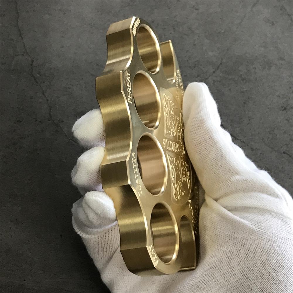 Warrior Solid Brass Knuckle Duster Self-defense Window Breaking EDC Tool