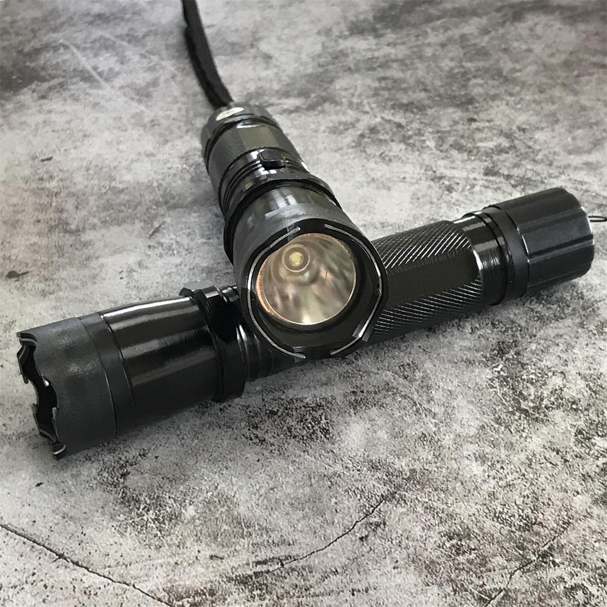 1101 Stun Gun Flashlight Self-defense Electric Stick