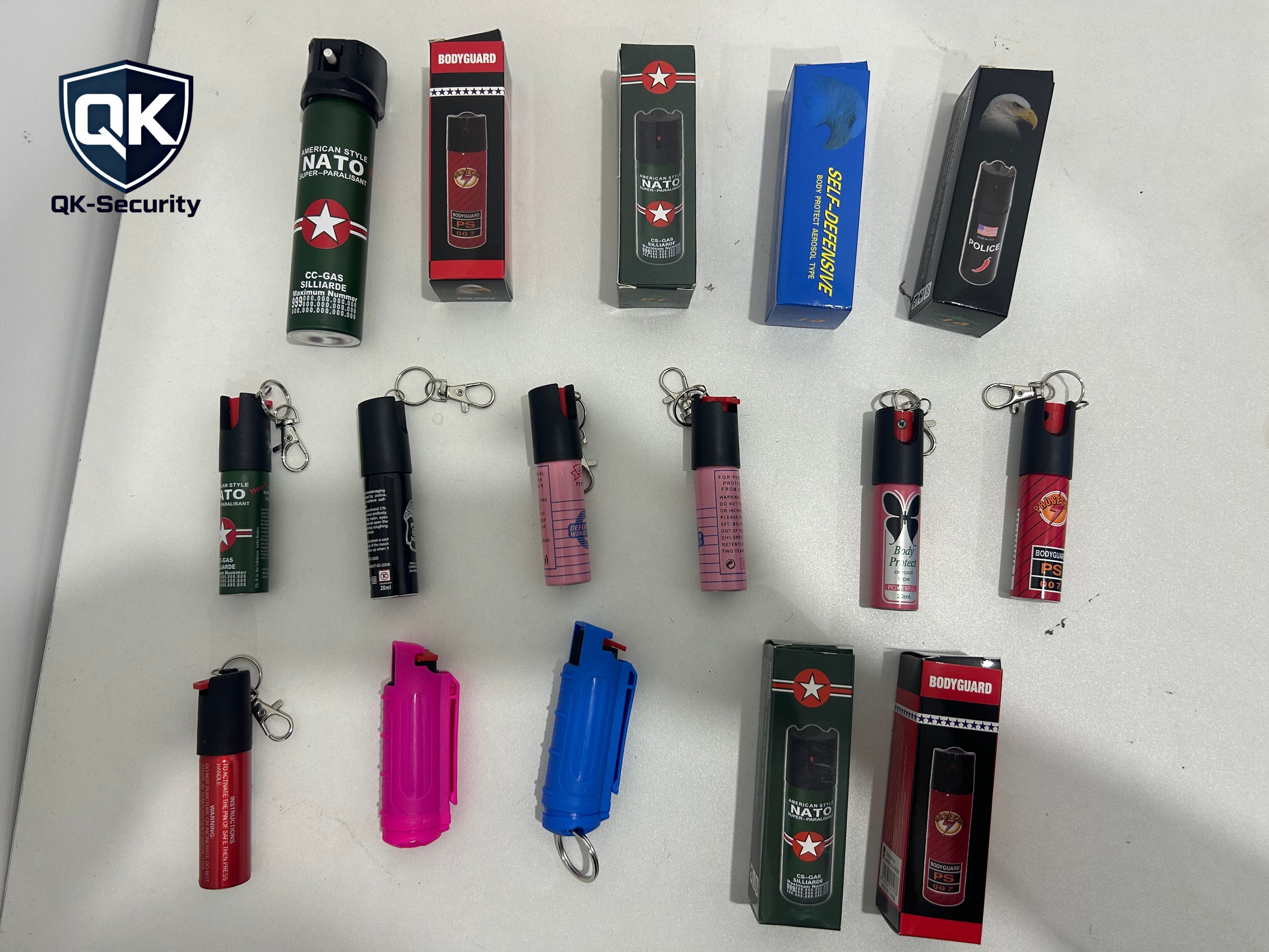 Buy 5 get 2 free！Portable Self Defense Pepper Spray with Multiple Specifications, Easy to Carry Personal Safety Weapon