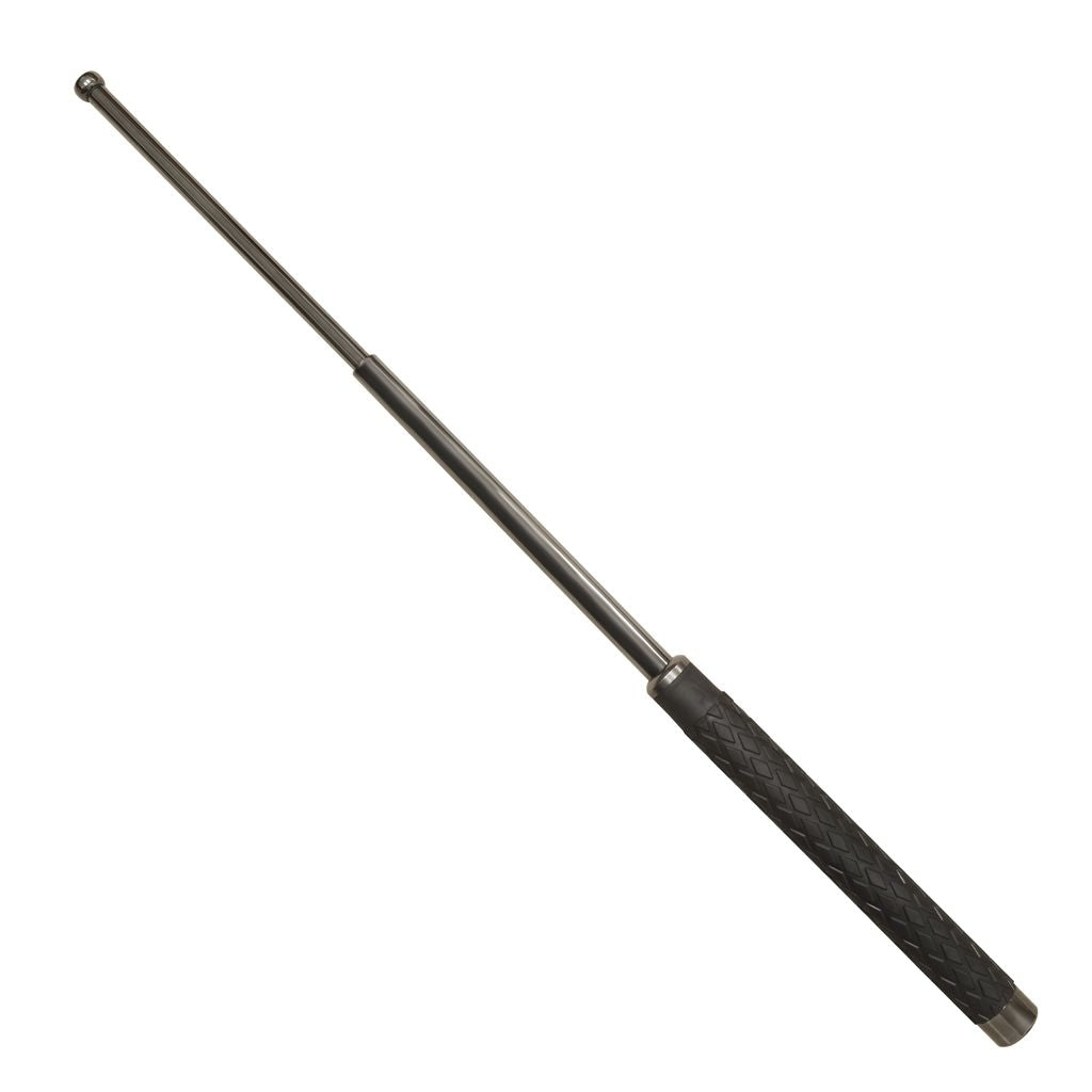 Quality hard steel baton for self defense protection.