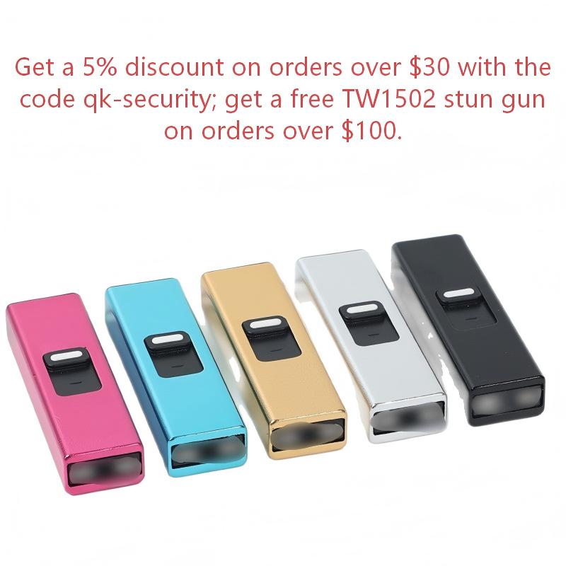 TW1502 Women's Lighting Self-Defense Gift Keychain Flashlight with USB Charging Function